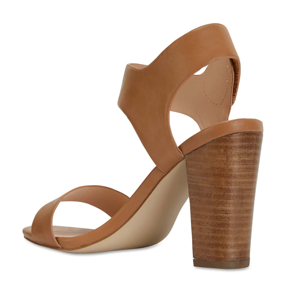 Chad Heel in Light Tan Smooth