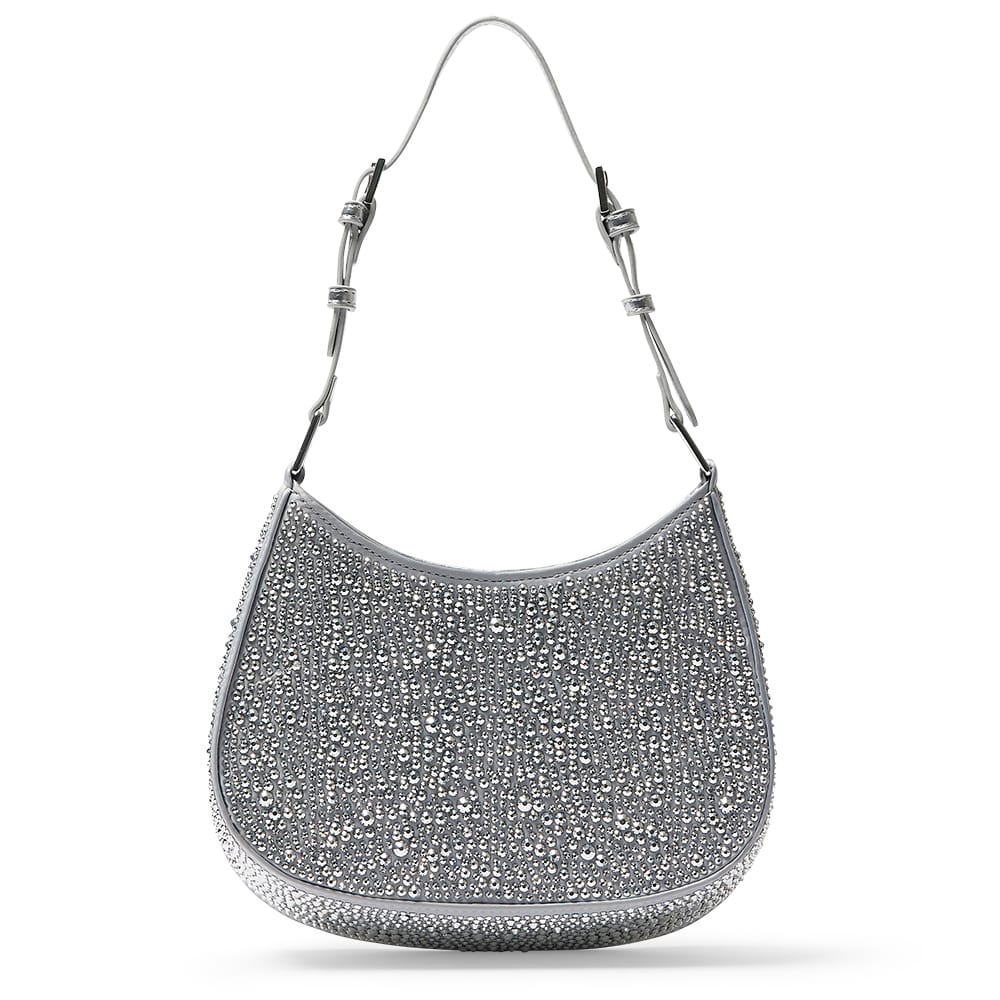 Chloe Handbag in Silver Diamante