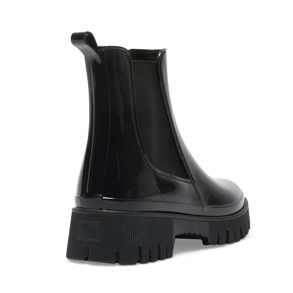Cloudy Boot in Black Shiny