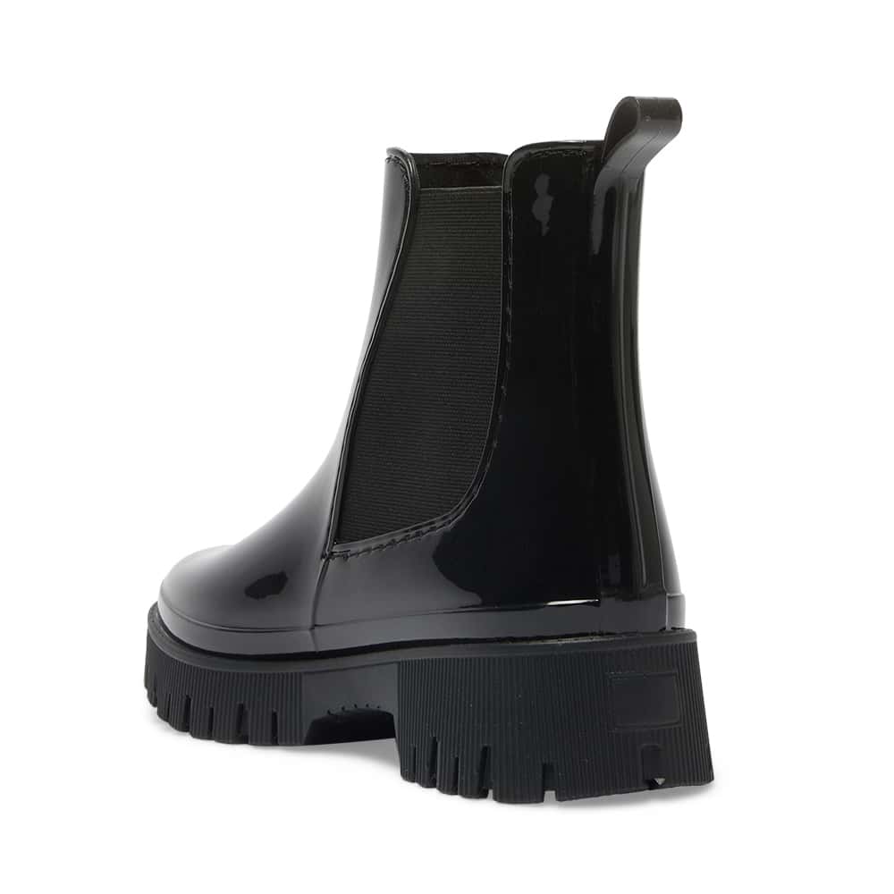 Cloudy Boot in Black Shiny