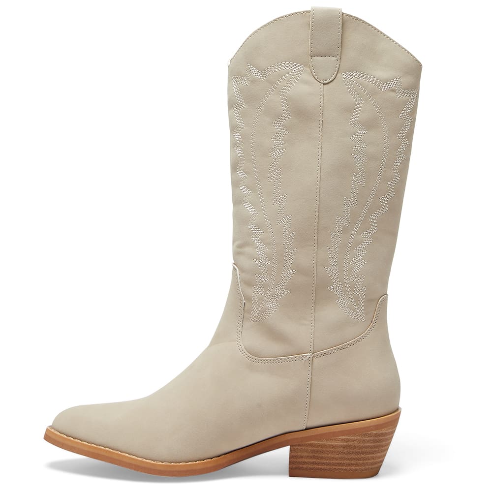 Cowboy Boot in Nude Micro