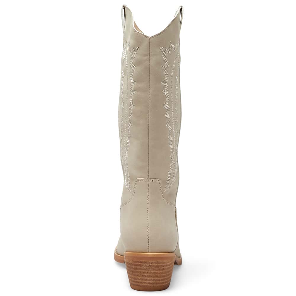 Cowboy Boot in Nude Micro