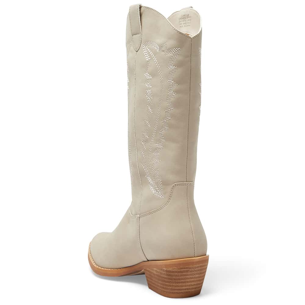 Cowboy Boot in Nude Micro