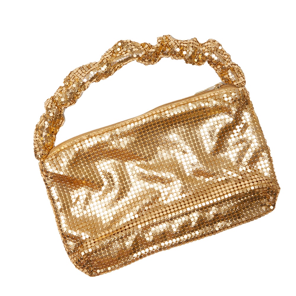 Disco Handbag in Gold Mesh