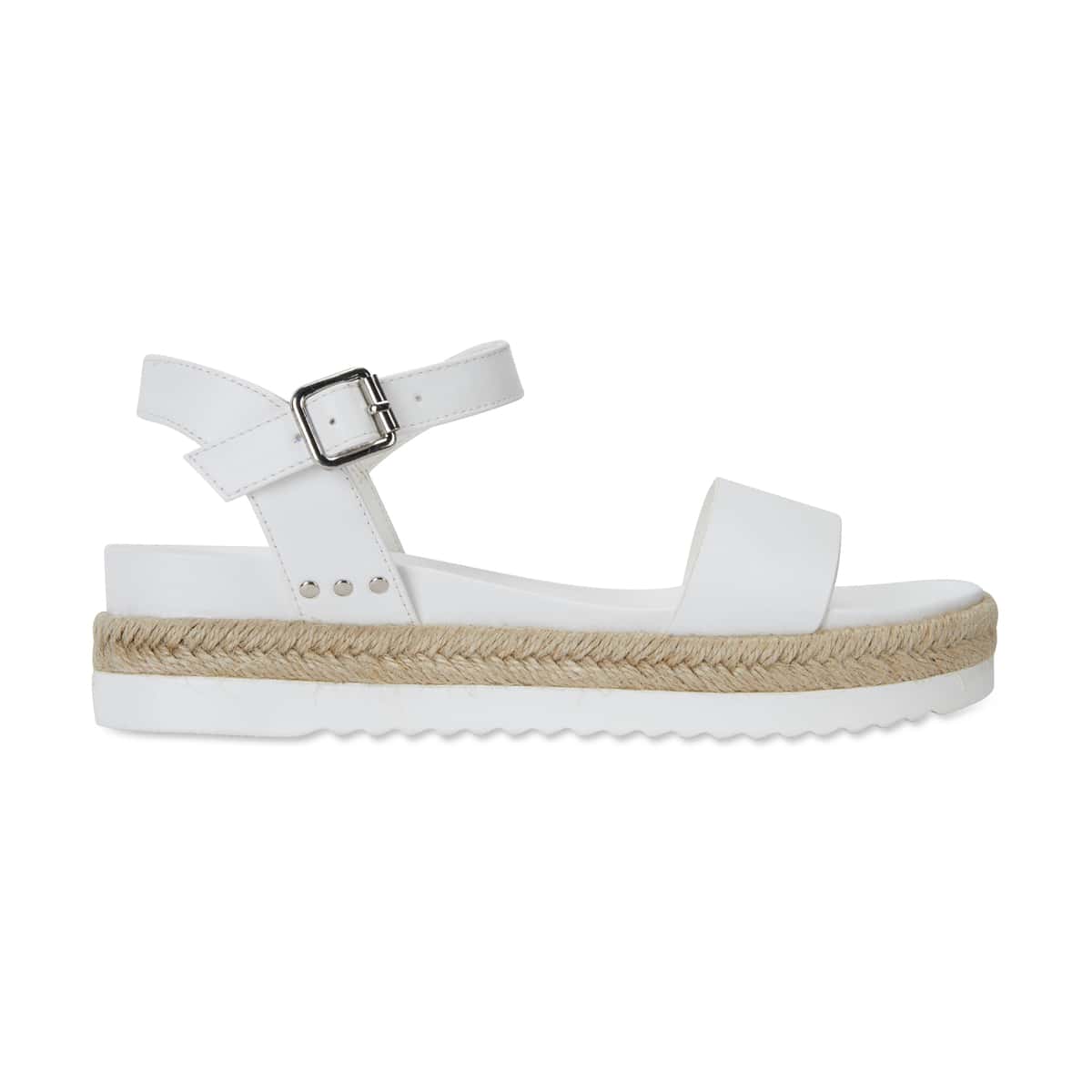 Dynamo Espadrille in White Smooth