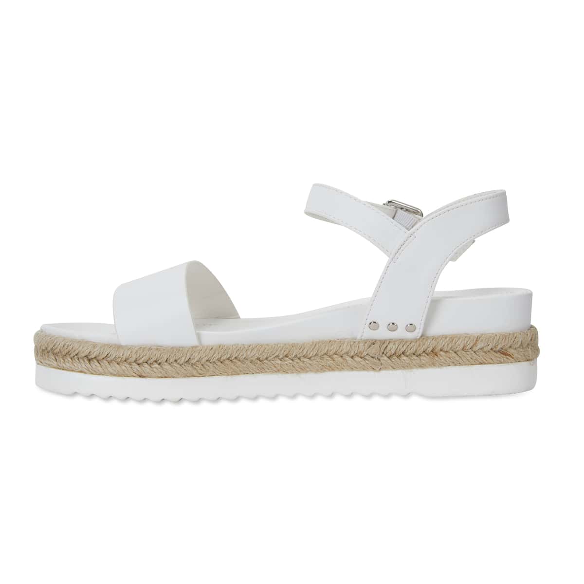 Dynamo Espadrille in White Smooth
