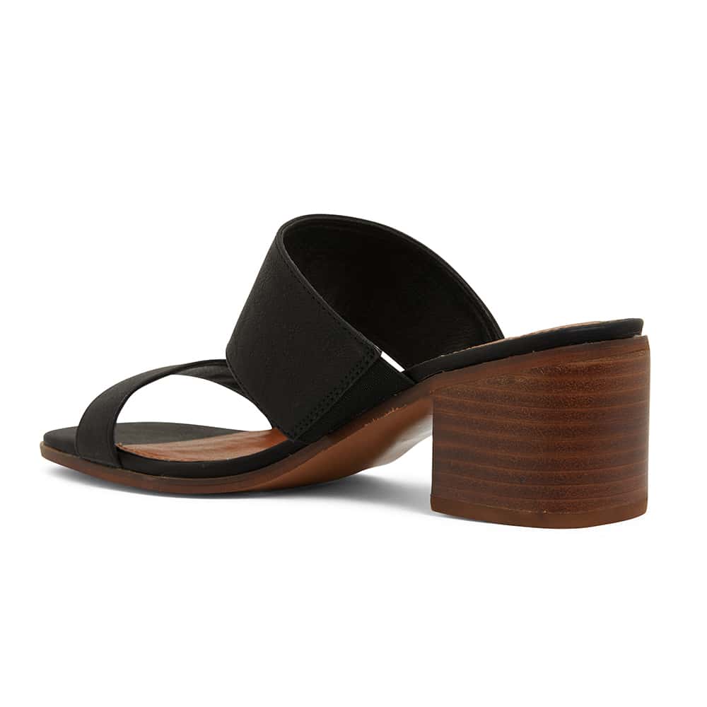 Edge Heel in Black Smooth