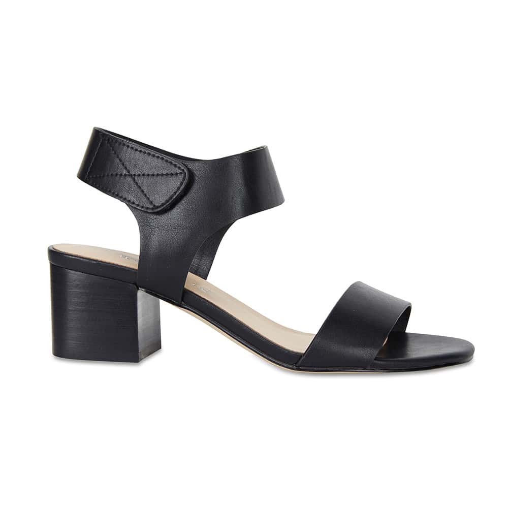 Elesha Heel in Black Smooth