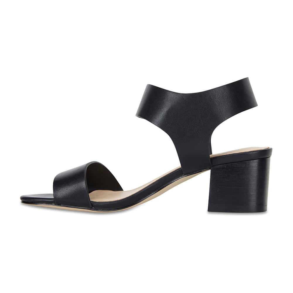 Elesha Heel in Black Smooth