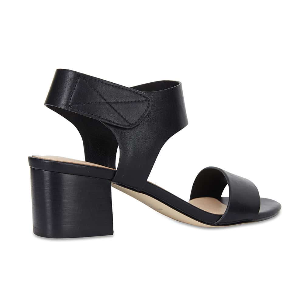 Elesha Heel in Black Smooth