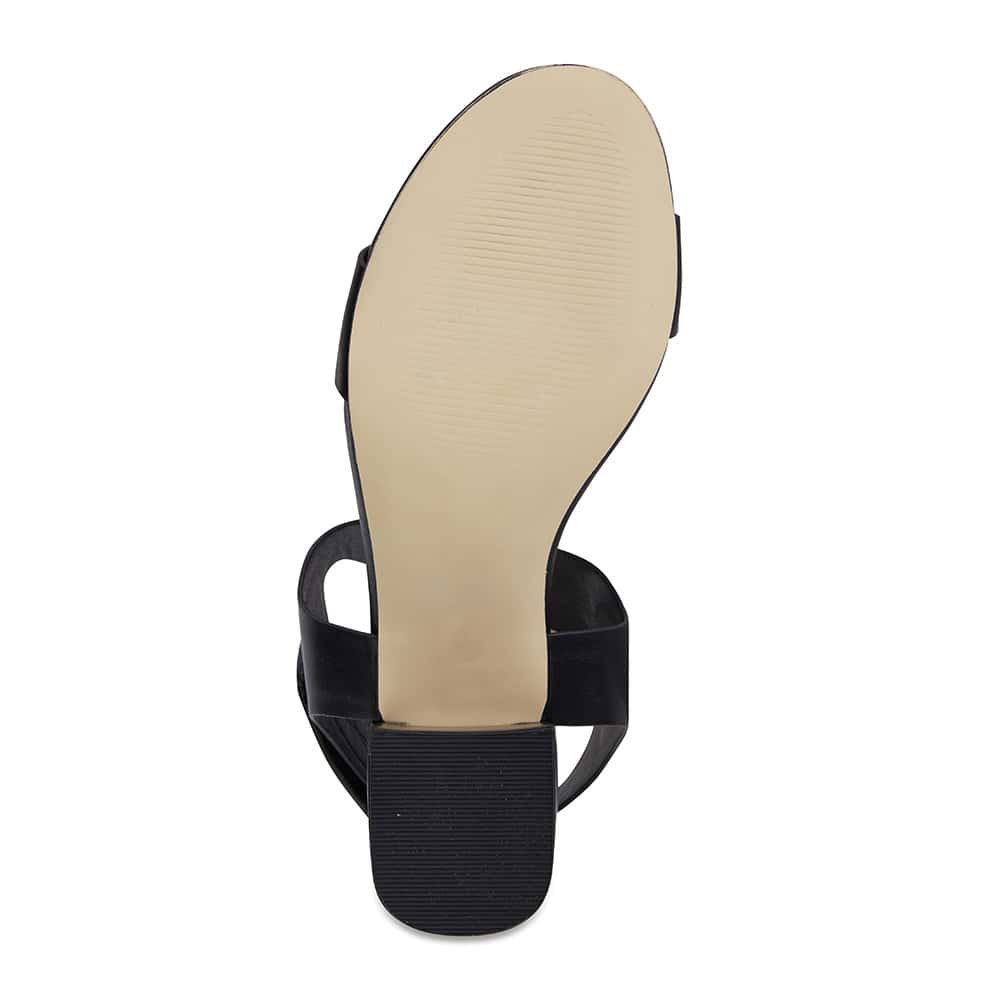Elesha Heel in Black Smooth