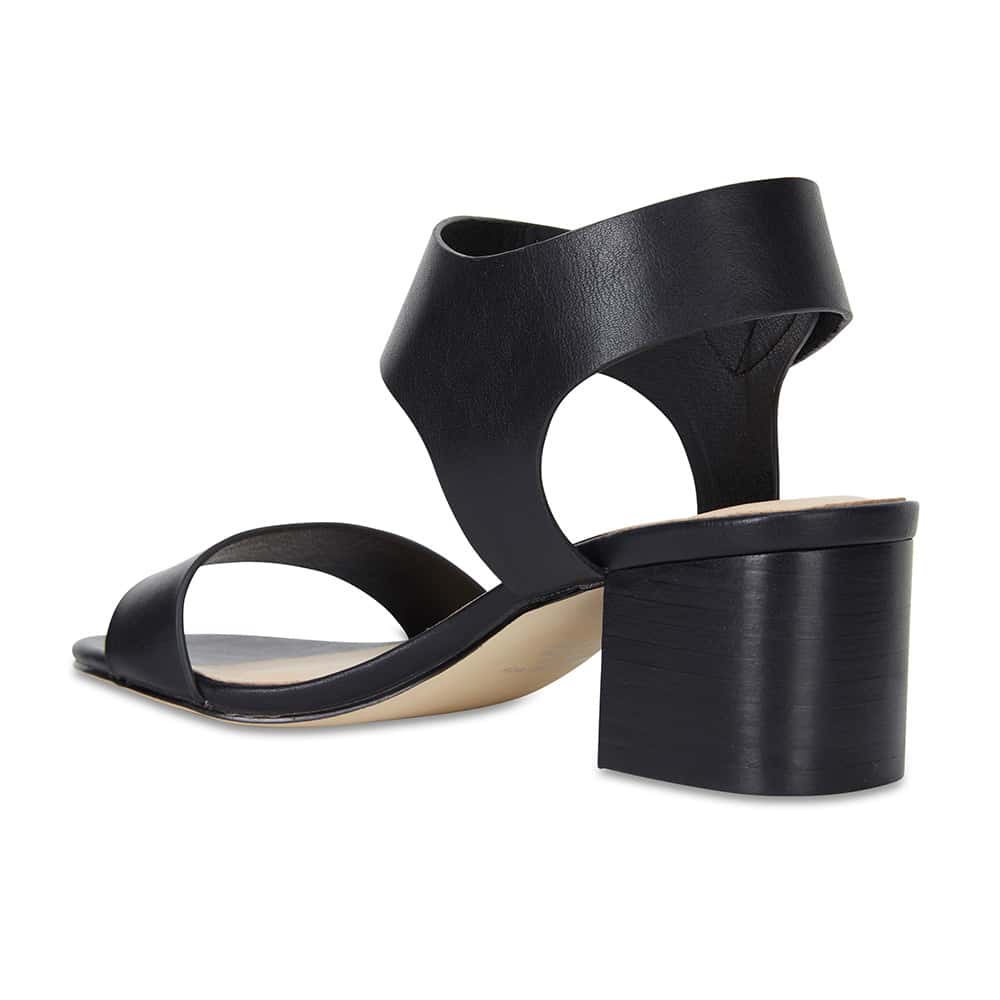 Elesha Heel in Black Smooth