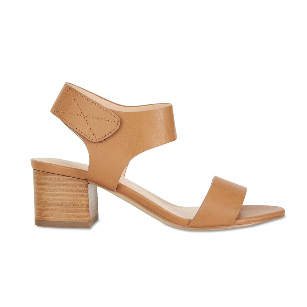 Elesha Heel in Tan Smooth