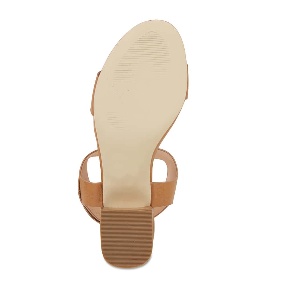 Elesha Heel in Tan Smooth