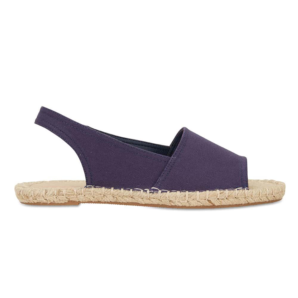 Elvira Espadrille in Navy Canvas
