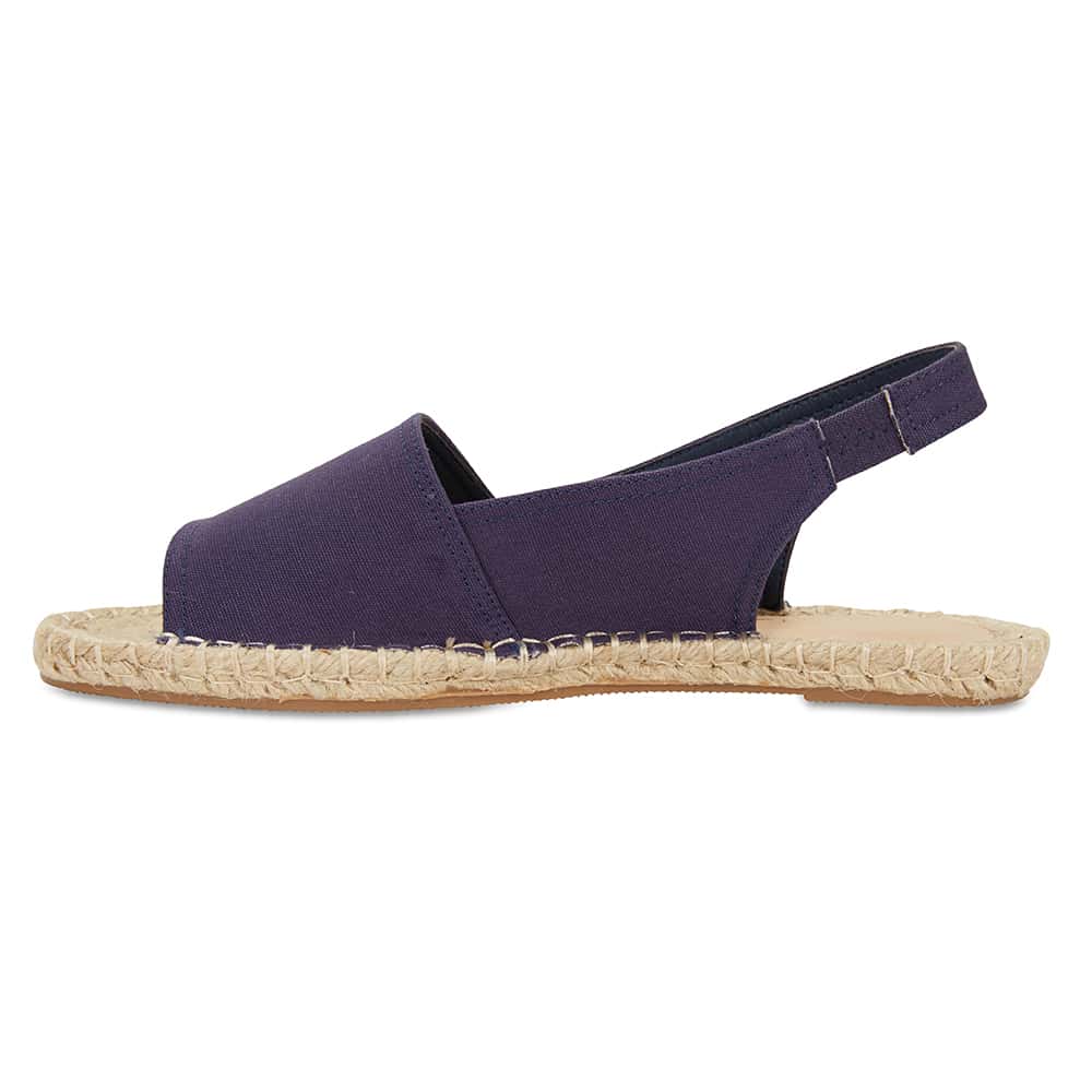Elvira Espadrille in Navy Canvas