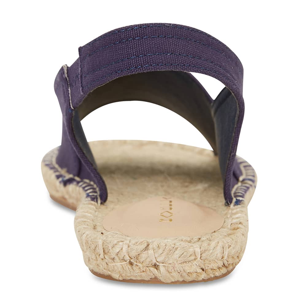 Elvira Espadrille in Navy Canvas