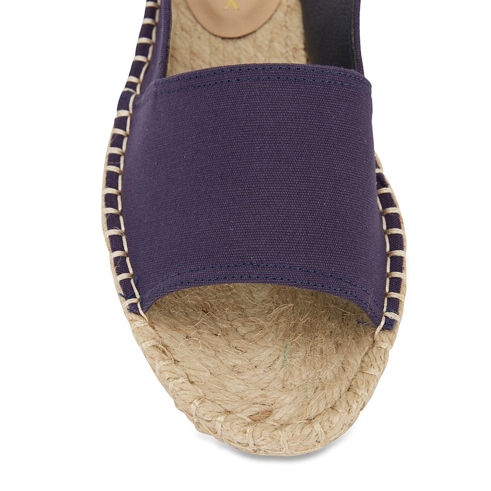 Elvira Espadrille in Navy Canvas