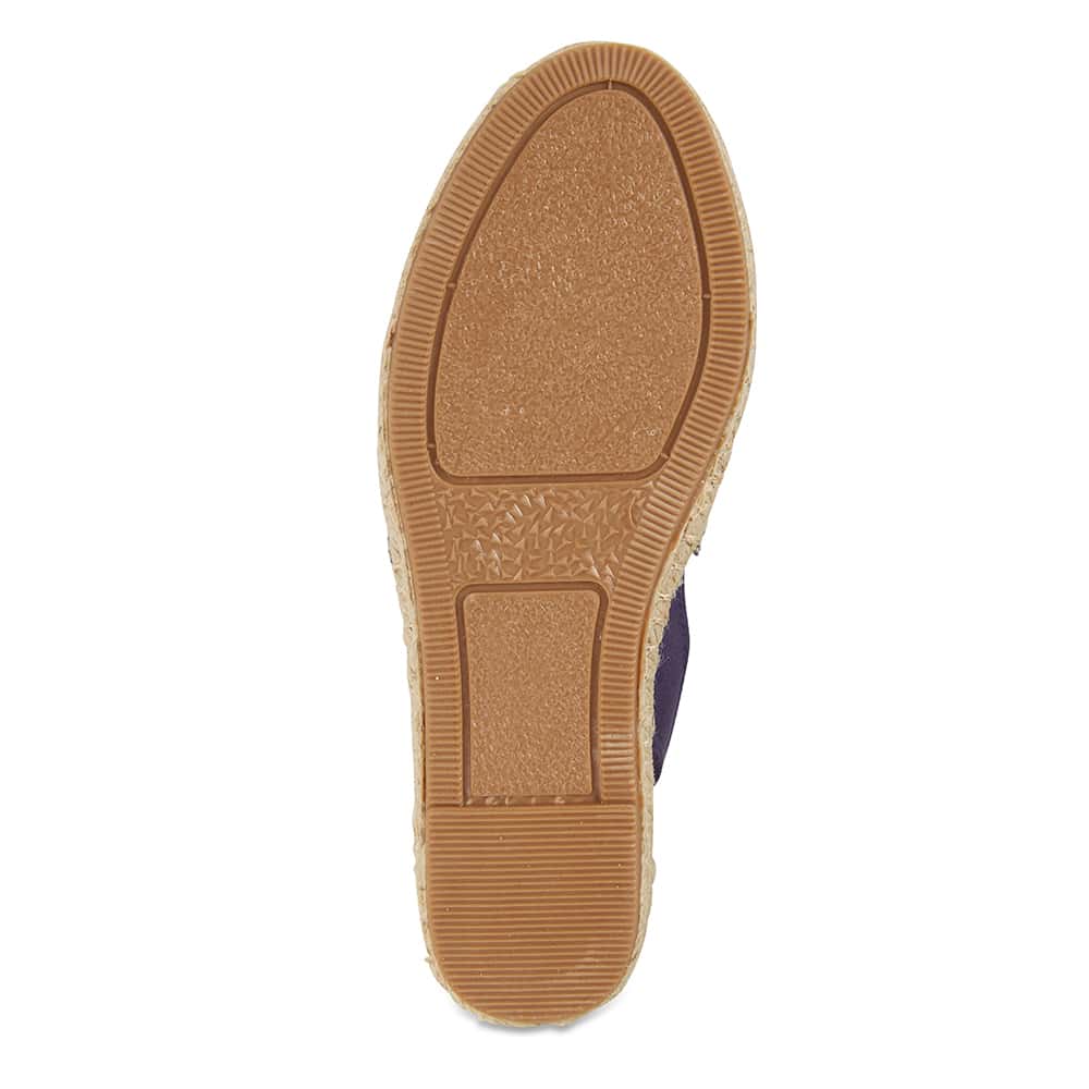 Elvira Espadrille in Navy Canvas