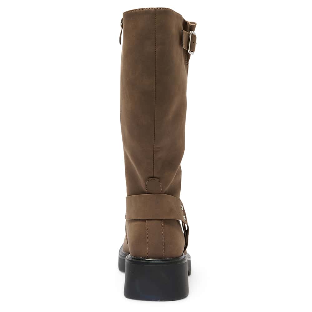 Engine Boot in Brown Nubuck