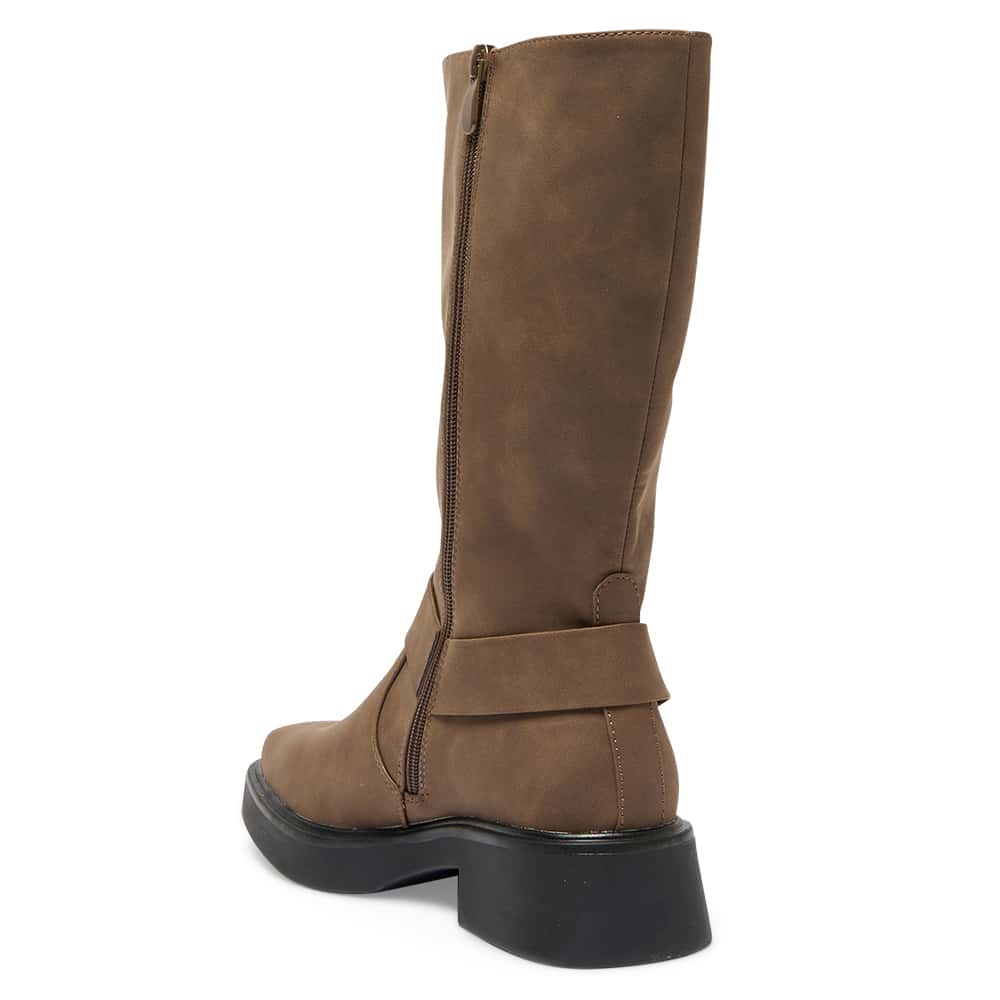 Engine Boot in Brown Nubuck