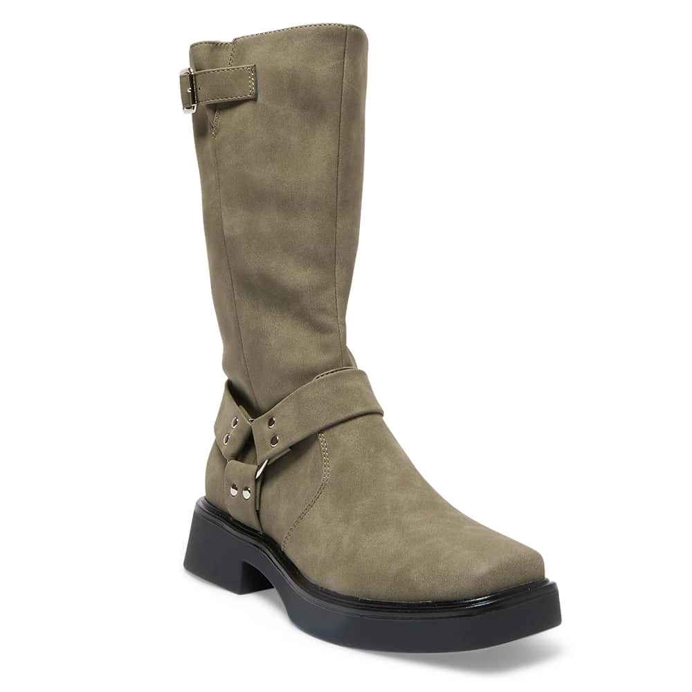 Engine Boot in Taupe Nubuck