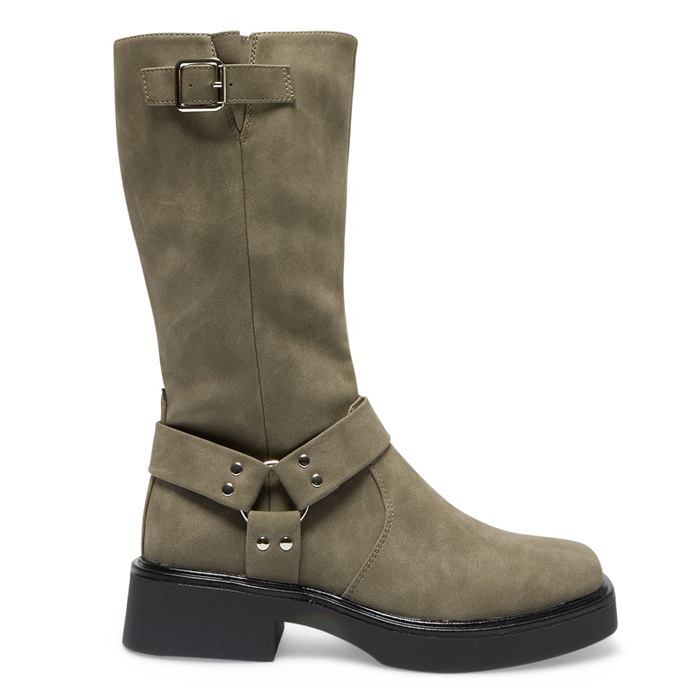 Engine Boot in Taupe Nubuck