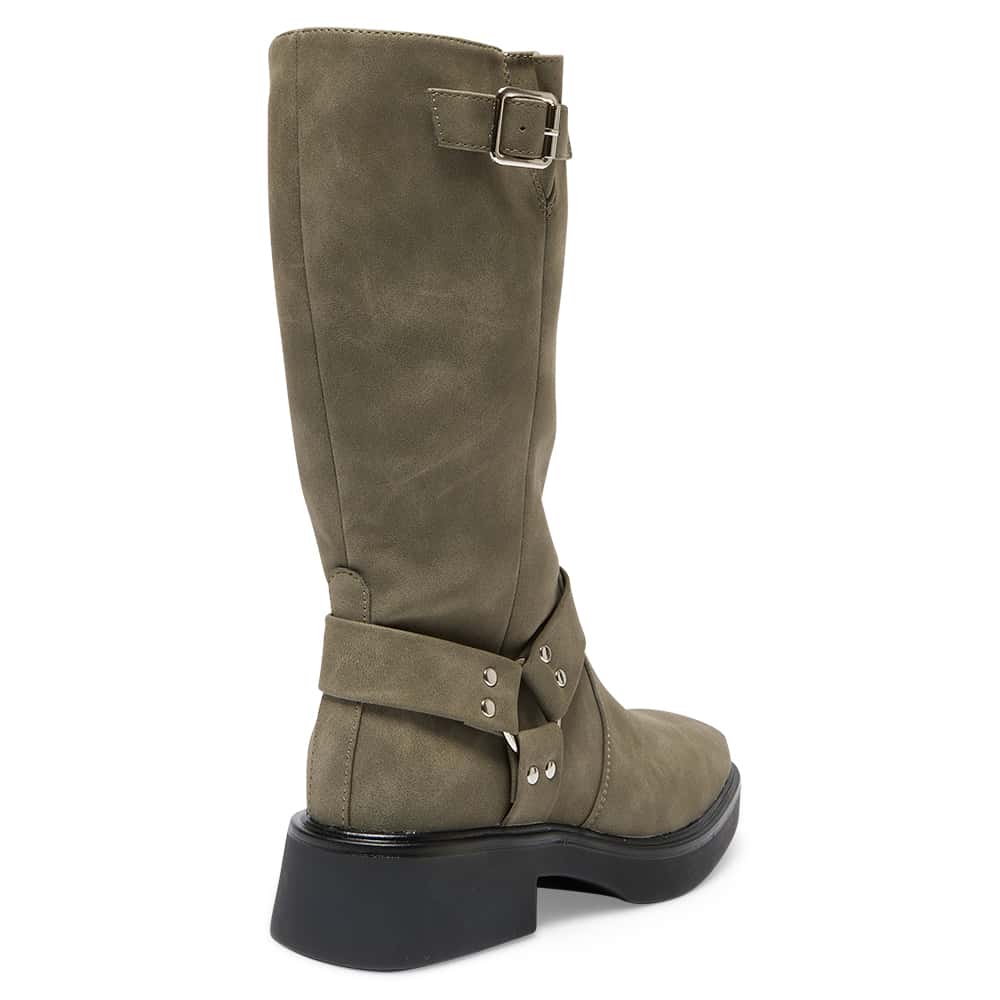 Engine Boot in Taupe Nubuck