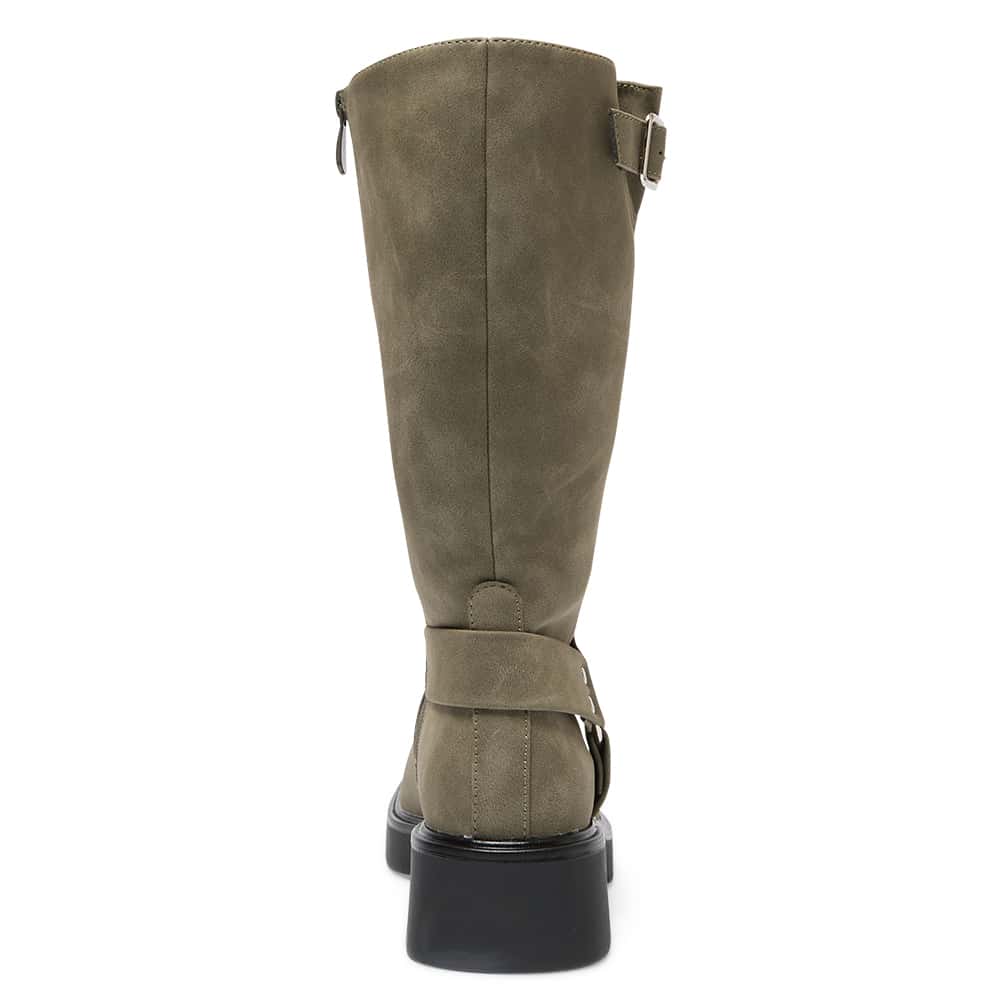 Engine Boot in Taupe Nubuck