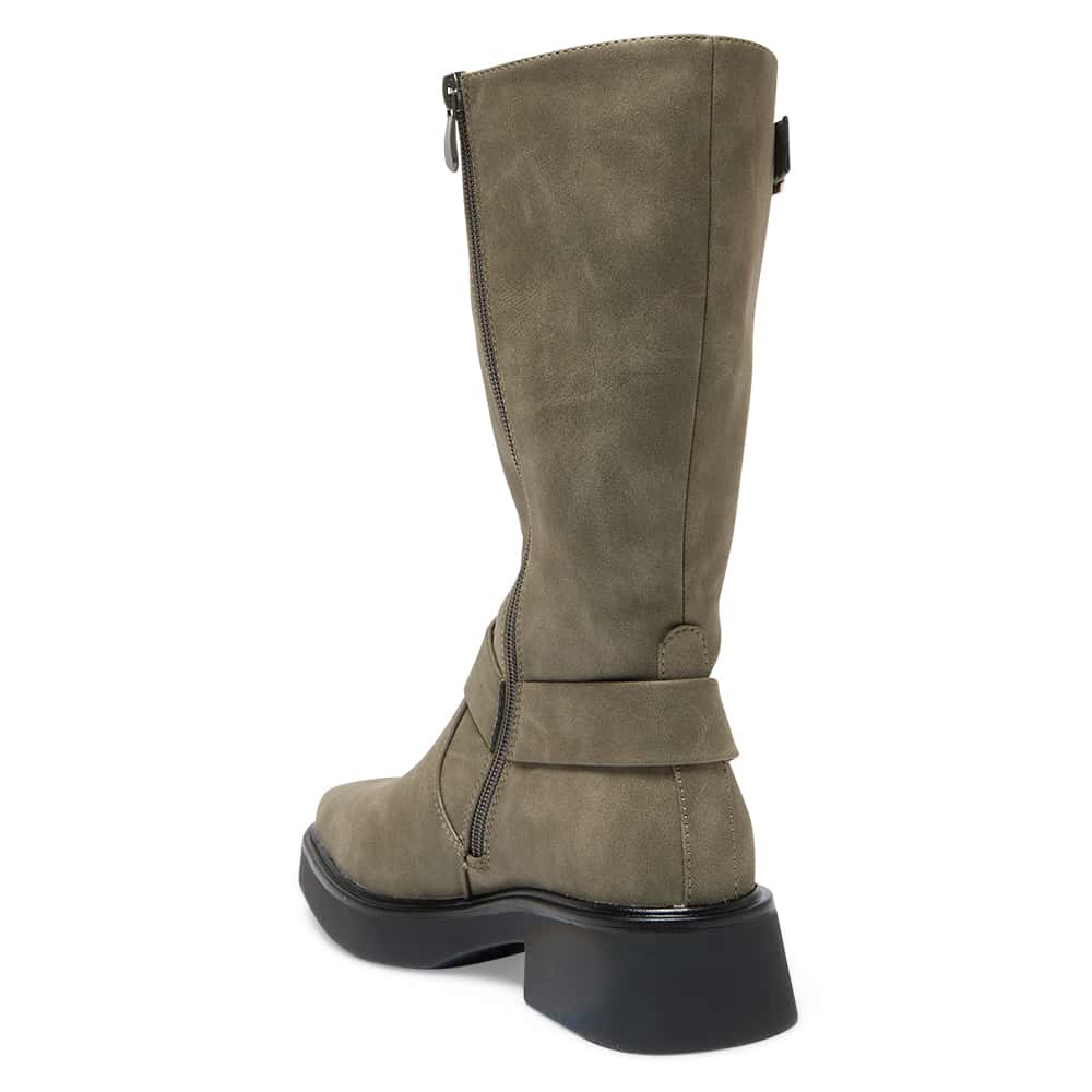 Engine Boot in Taupe Nubuck