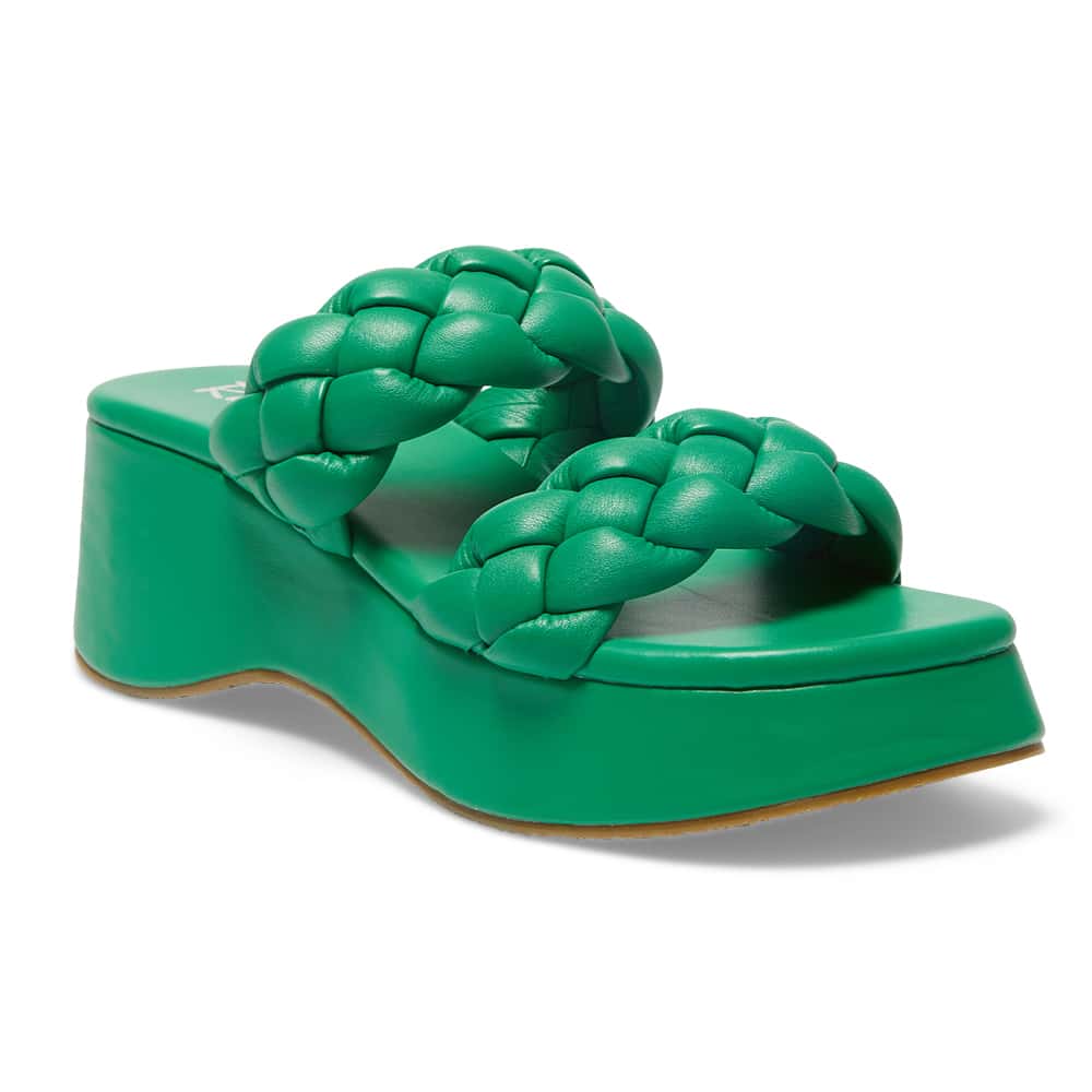 Enzo Slide in Green Smooth