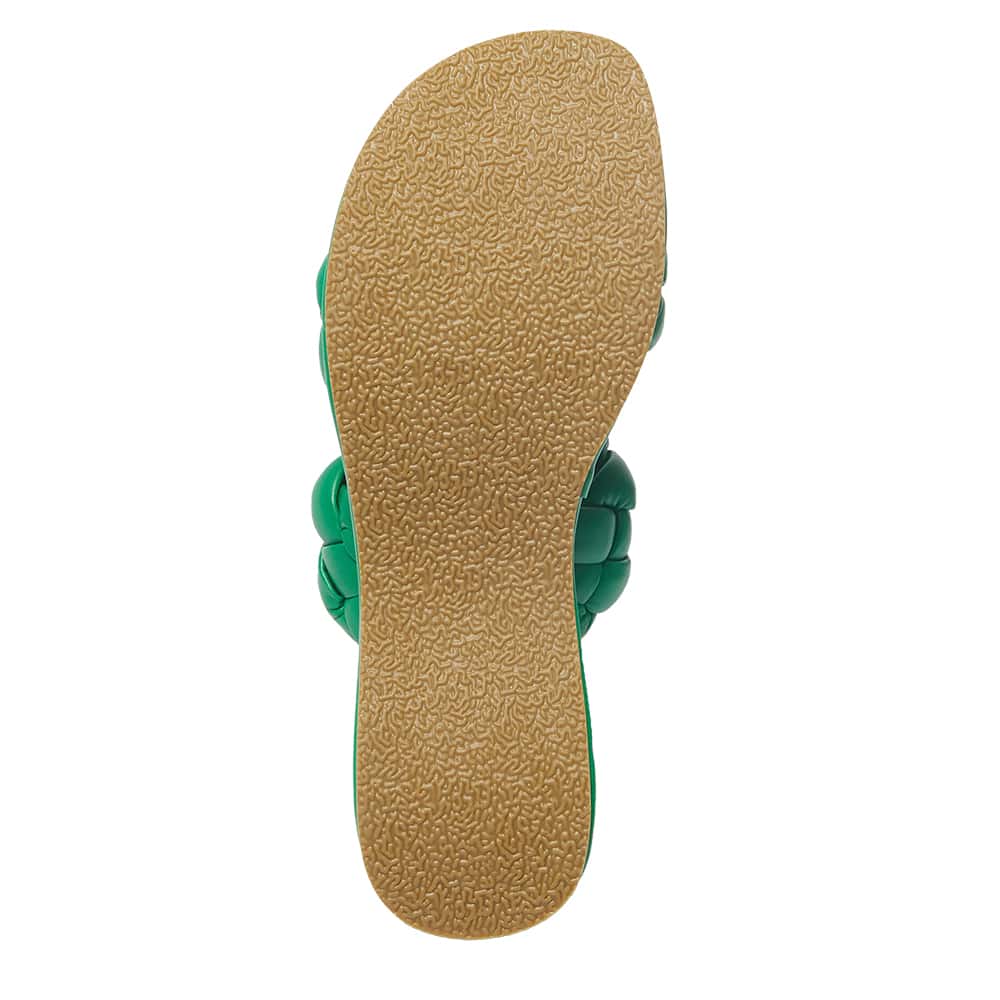Enzo Slide in Green Smooth