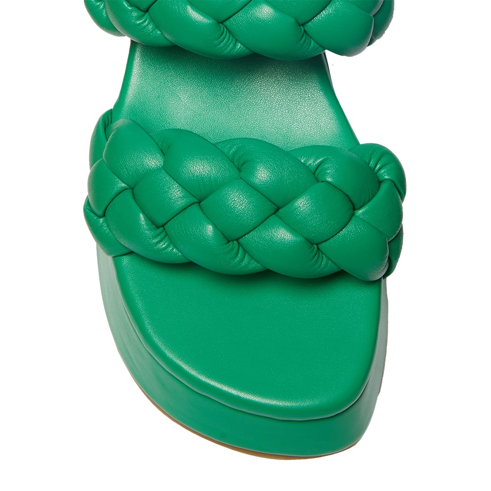 Enzo Slide in Green Smooth