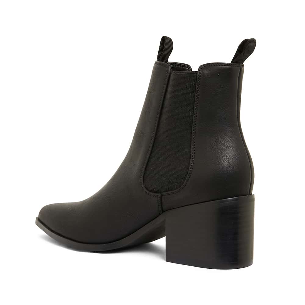 Faller Boot in Black Smooth