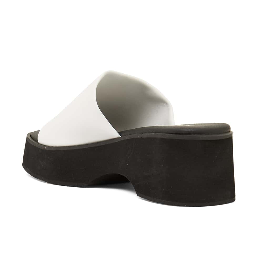 Fiasco Heel in White Smooth
