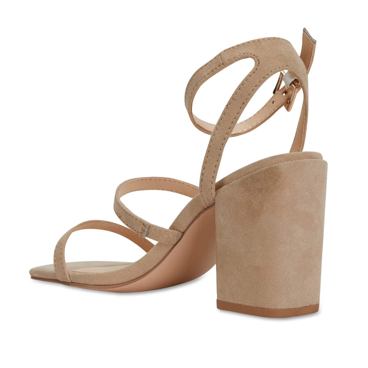 Gery Heel in Natural Suede