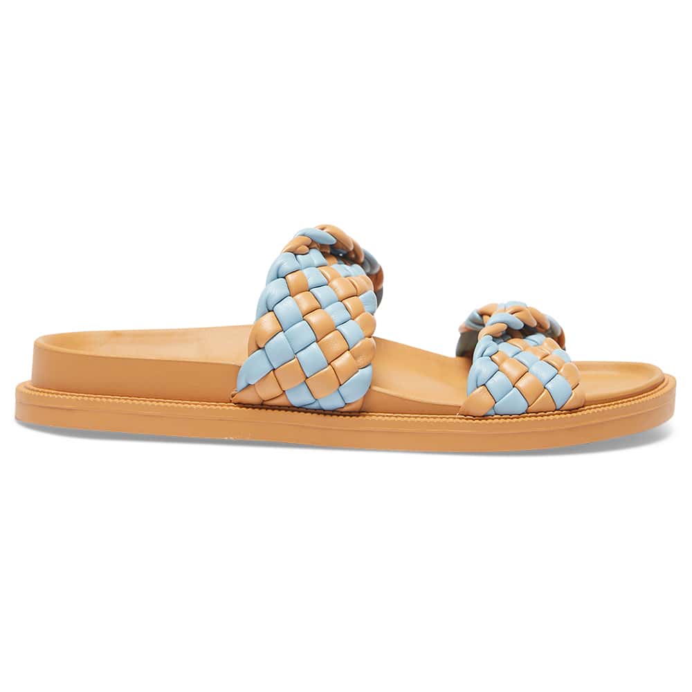 Ghost Slide in Camel And Blue Smooth