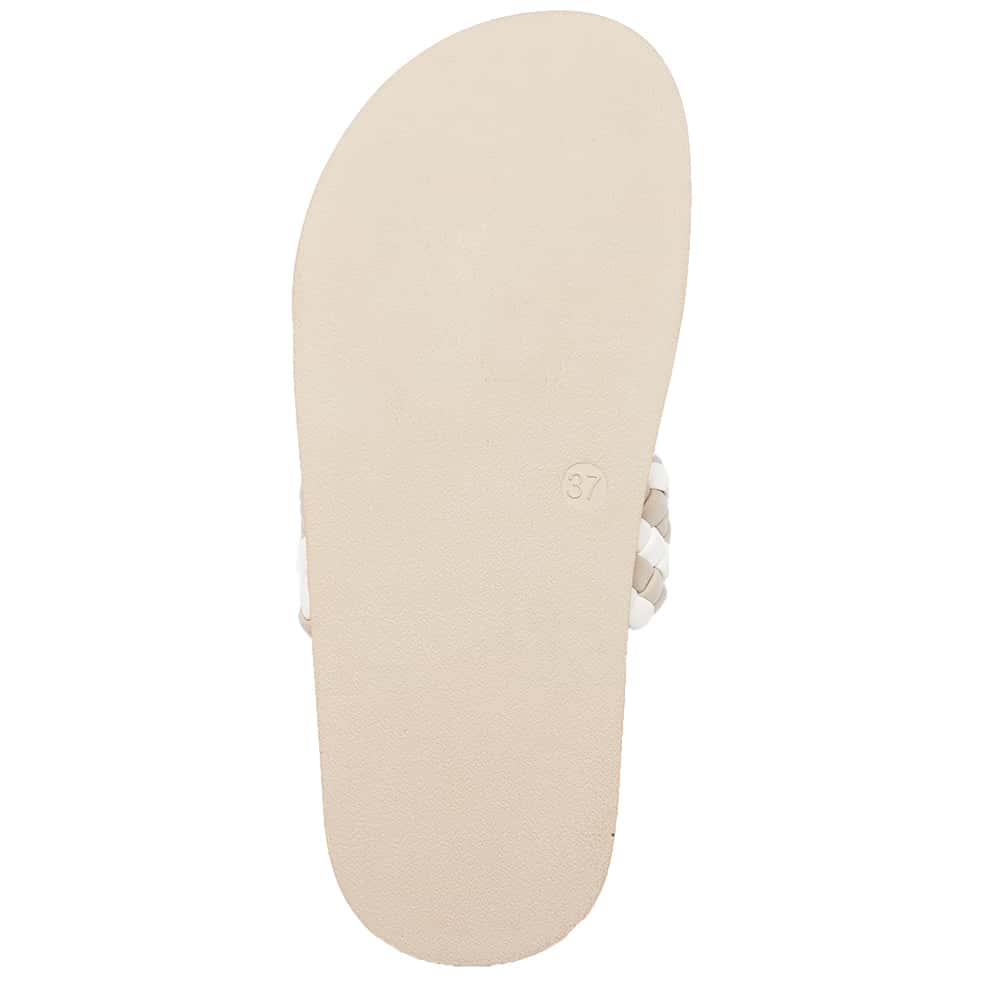Ghost Slide in Nude And White Smooth