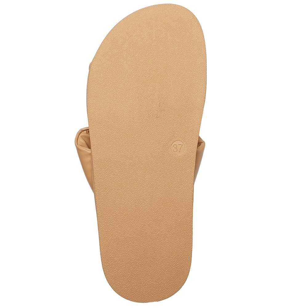 Ginny Slide in Camel Smooth