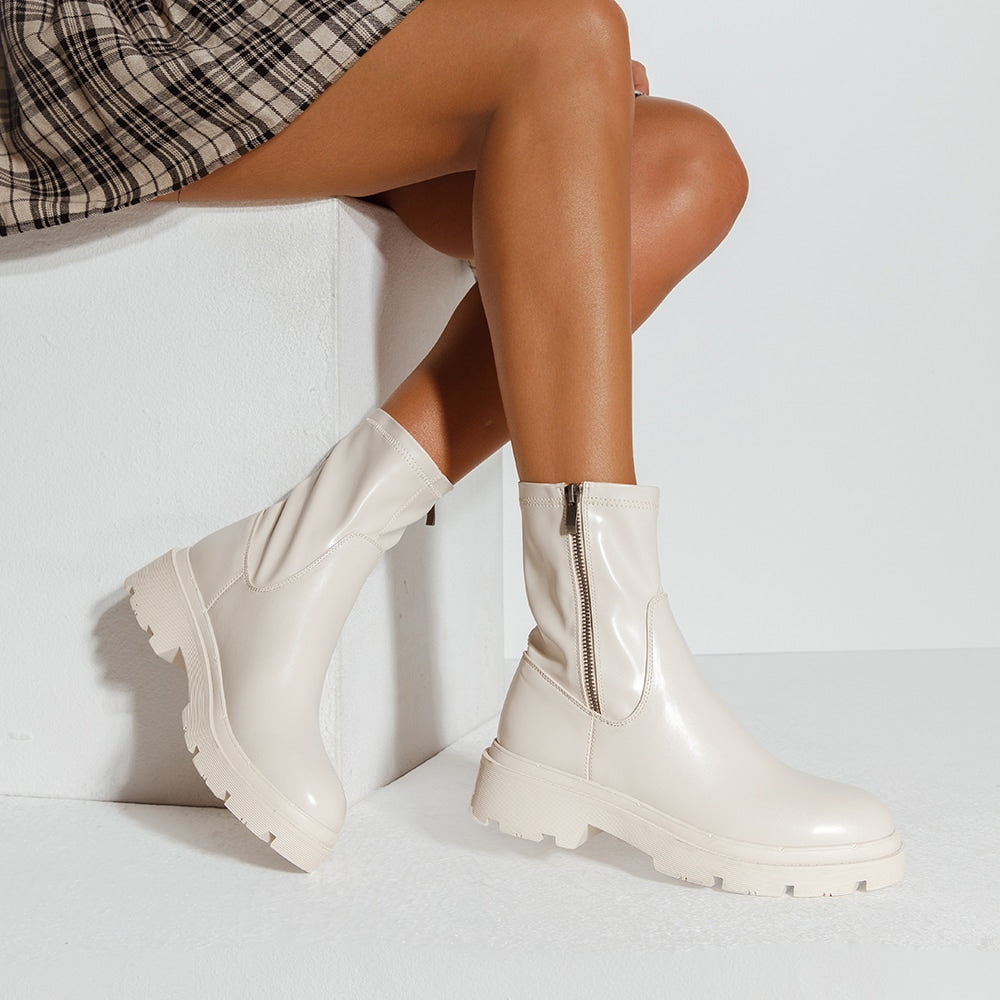Hank Boot in Nude Smooth