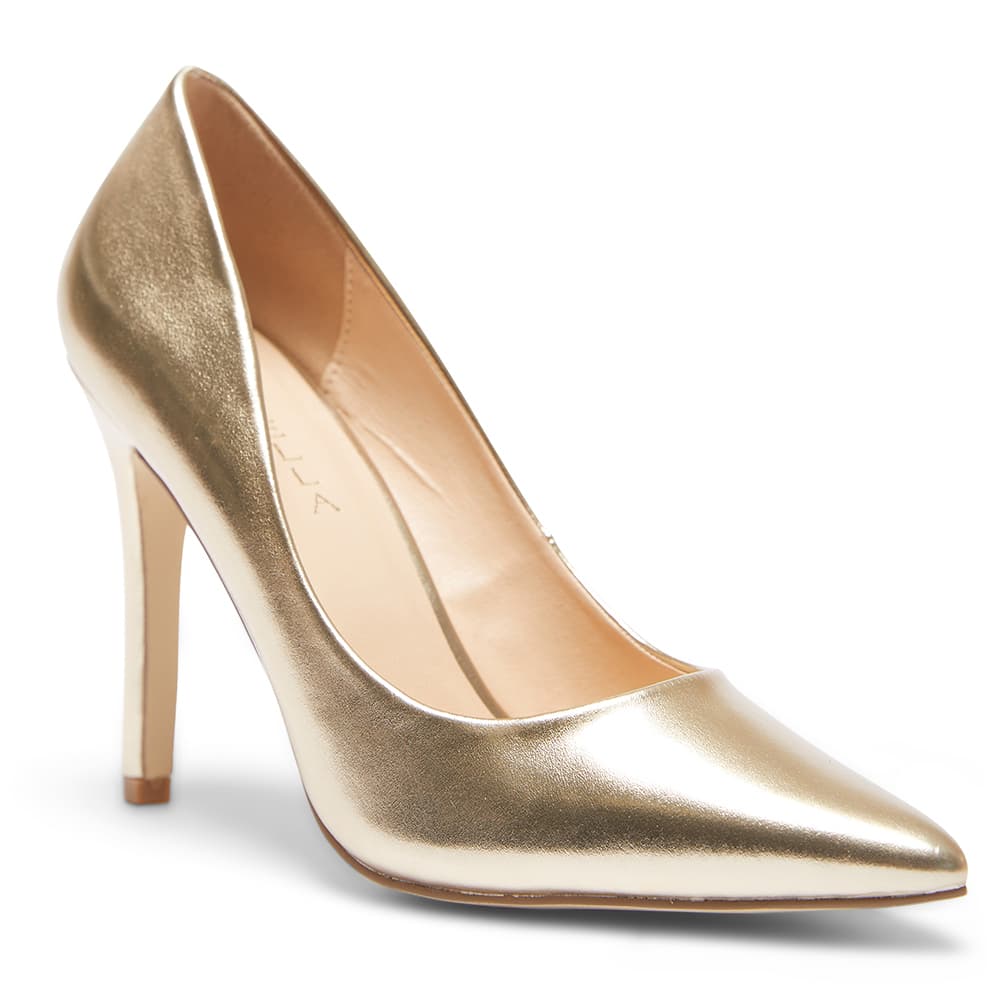 Harbour Heel in Gold Metallic