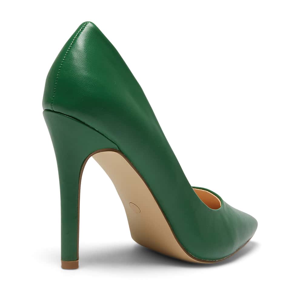 Harbour Heel in Green Smooth