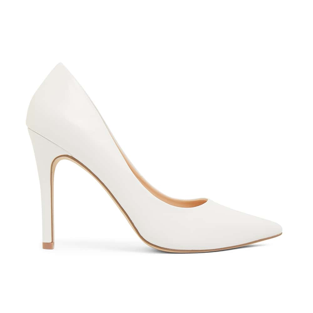 Harbour Heel in White Smooth