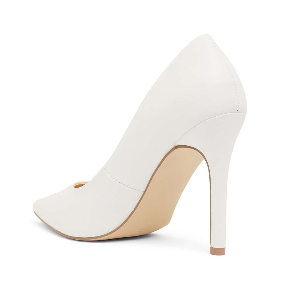 Harbour Heel in White Smooth