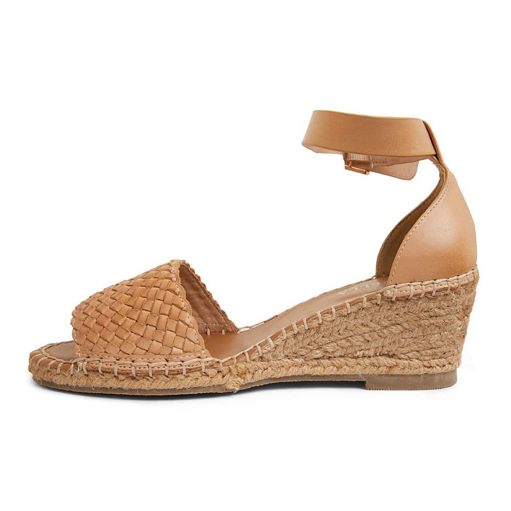 Havanna Espadrille in Natural Weave Leather