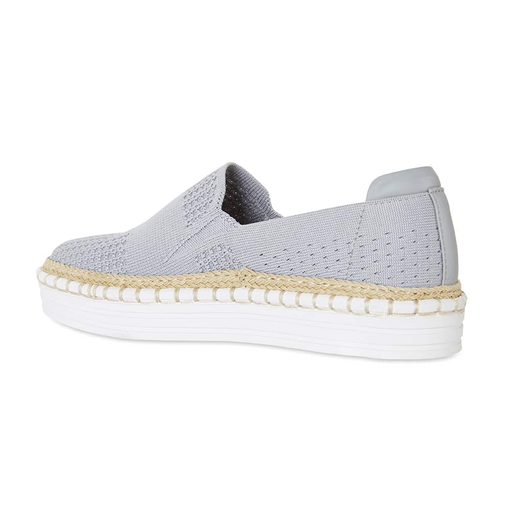 Heart Sneaker in Grey Fabric