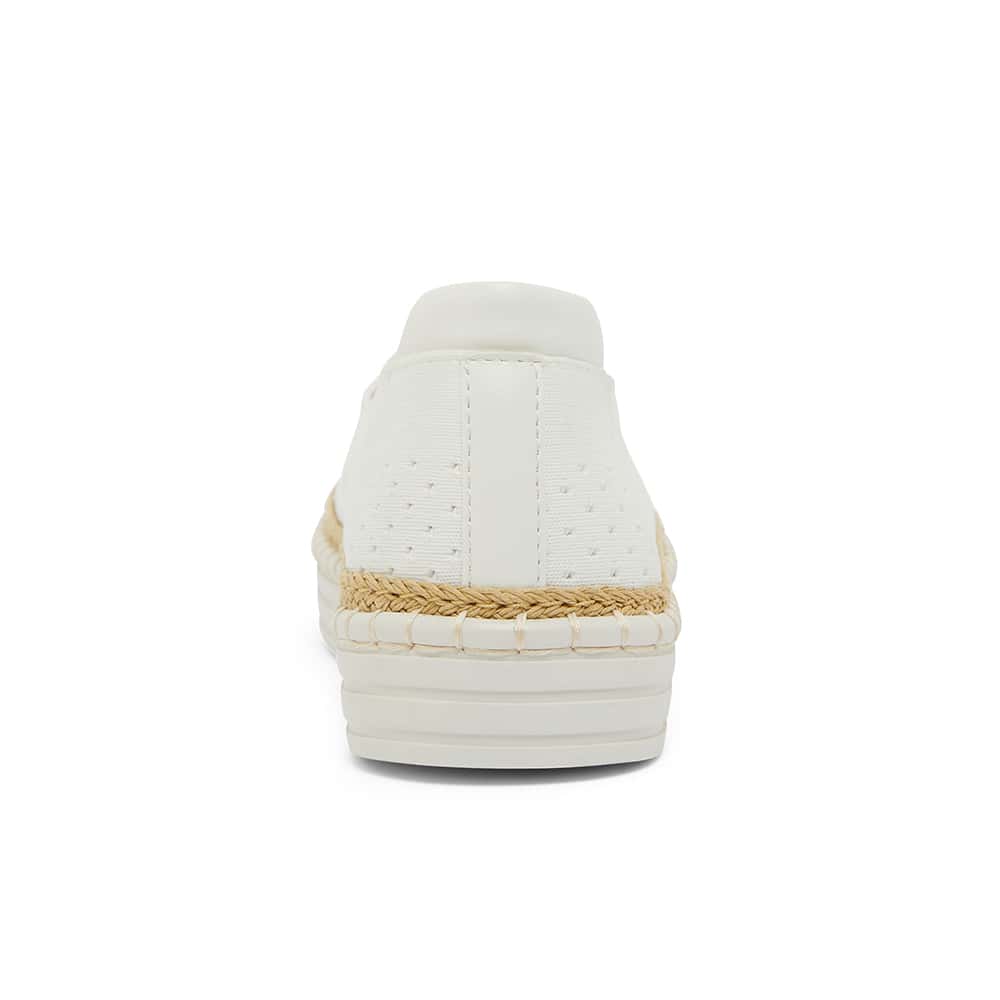 Heart Sneaker in White Smooth