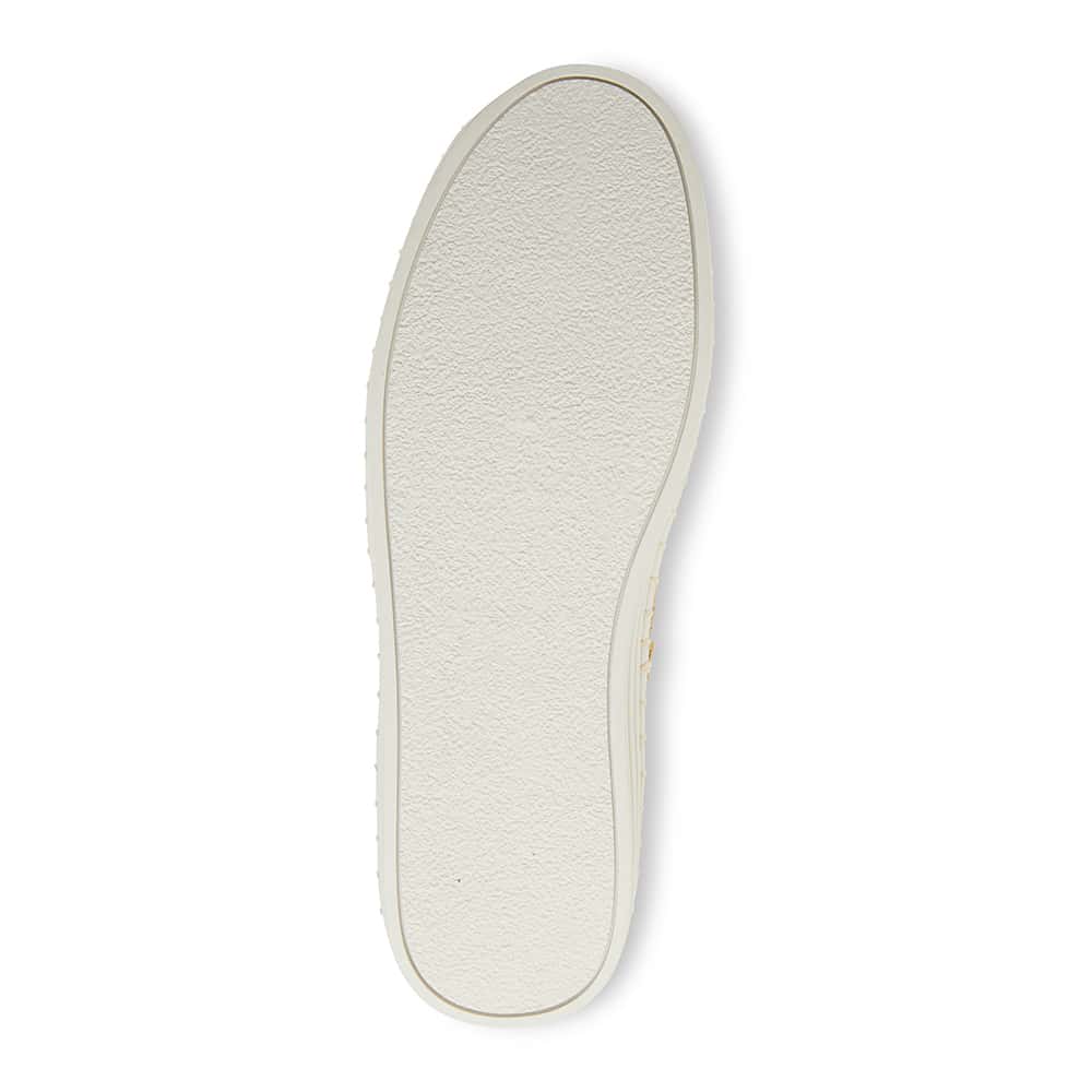 Heart Sneaker in White Smooth