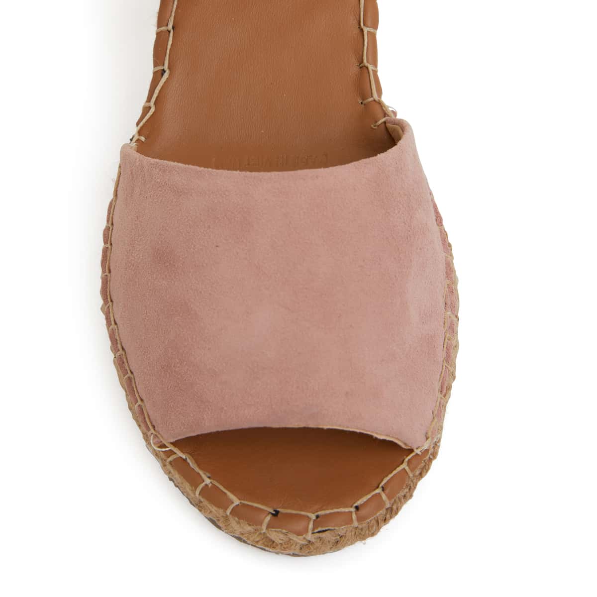 Henley Espadrille in Blush Leather
