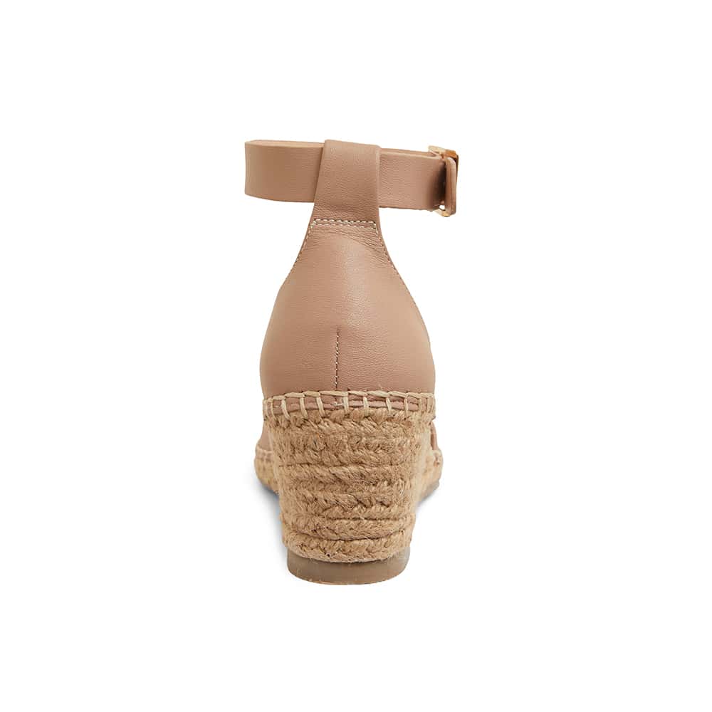 Henley Espadrille in Nude Leather